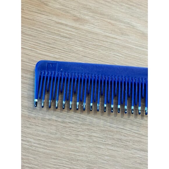 VTG M Mebco Flipside Pink Blue Plastic Hair Comb Pic Pick Dip Tip Detangling - Picture 4 of 4